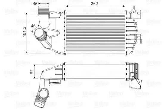 Ladeluftkühler VALEO 818556 Bild Ladeluftkühler VALEO 818556