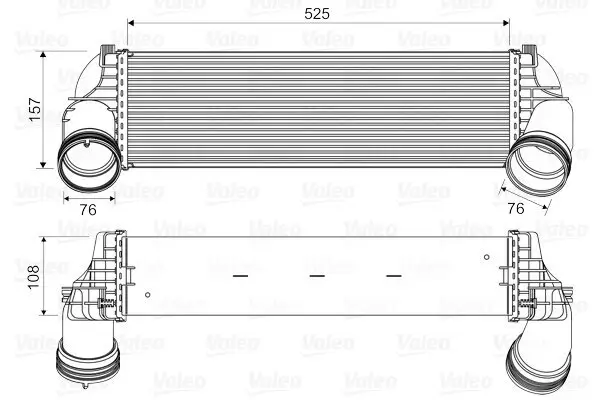 Ladeluftkühler VALEO 818562