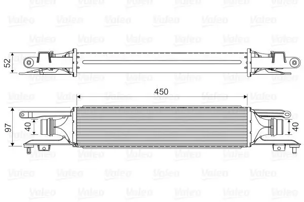 Ladeluftkühler VALEO 818577