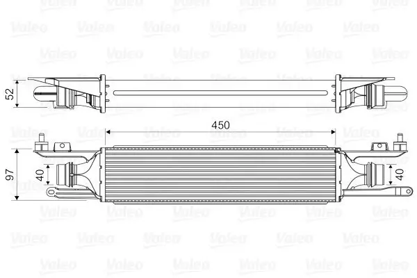 Ladeluftkühler VALEO 818578
