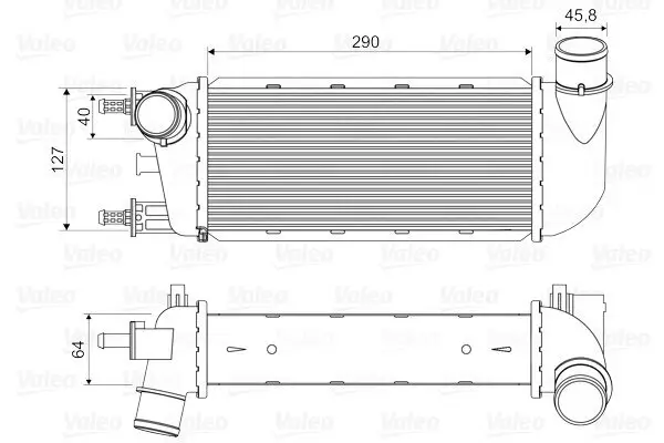 Ladeluftkühler VALEO 818582