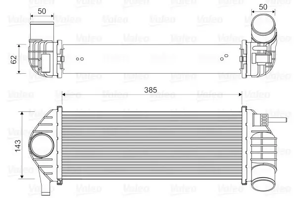 Ladeluftkühler VALEO 818584