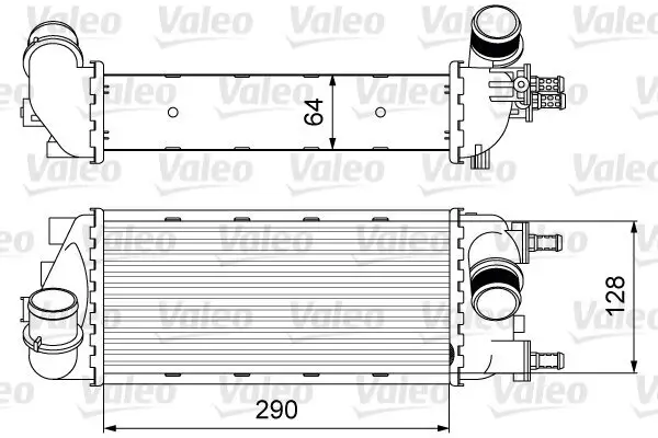 Ladeluftkühler VALEO 818585