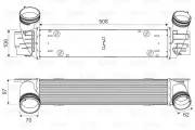 Ladeluftkühler VALEO 818594