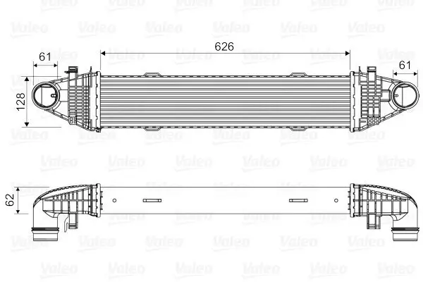 Ladeluftkühler VALEO 818616