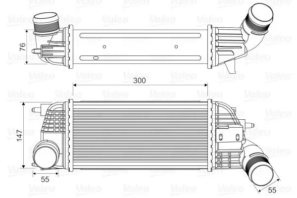 Ladeluftkühler VALEO 818620