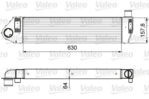 Ladeluftkühler VALEO 818621