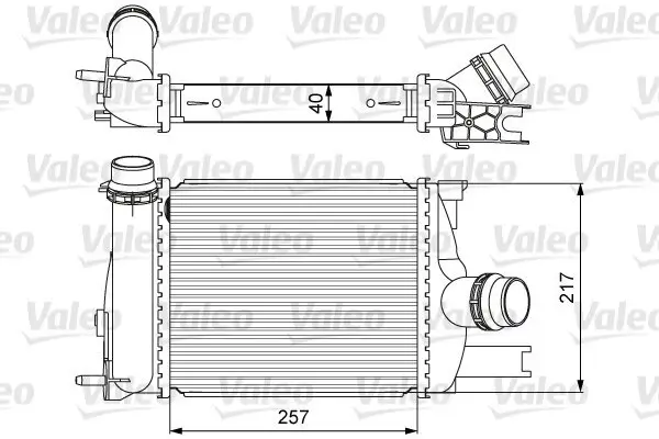 Ladeluftkühler VALEO 818622