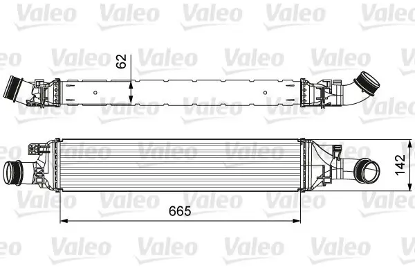 Ladeluftkühler VALEO 818643