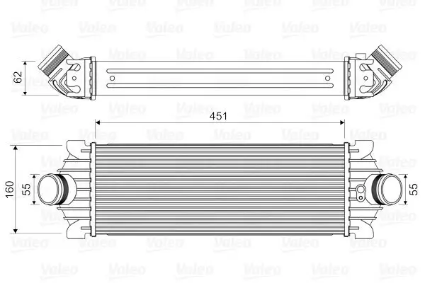 Ladeluftkühler VALEO 818644