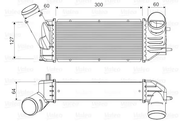 Ladeluftkühler VALEO 818648