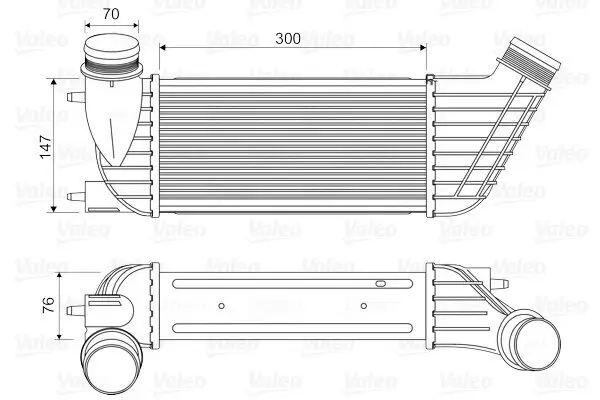 Ladeluftkühler VALEO 818651