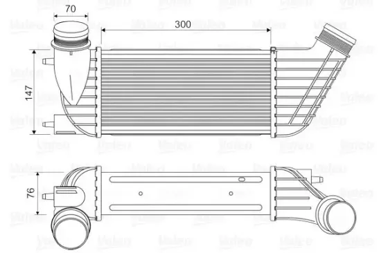 Ladeluftkühler VALEO 818651 Bild Ladeluftkühler VALEO 818651