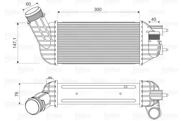 Ladeluftkühler VALEO 818652