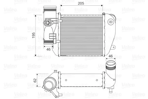 Ladeluftkühler VALEO 818653