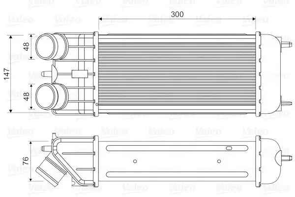 Ladeluftkühler VALEO 818663