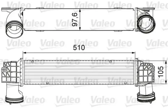 Ladeluftkühler VALEO 818664 Bild Ladeluftkühler VALEO 818664
