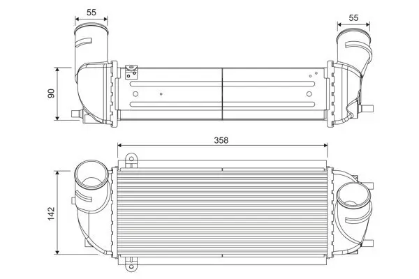 Ladeluftkühler VALEO 818688