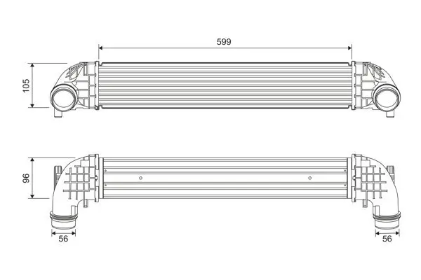 Ladeluftkühler VALEO 818698