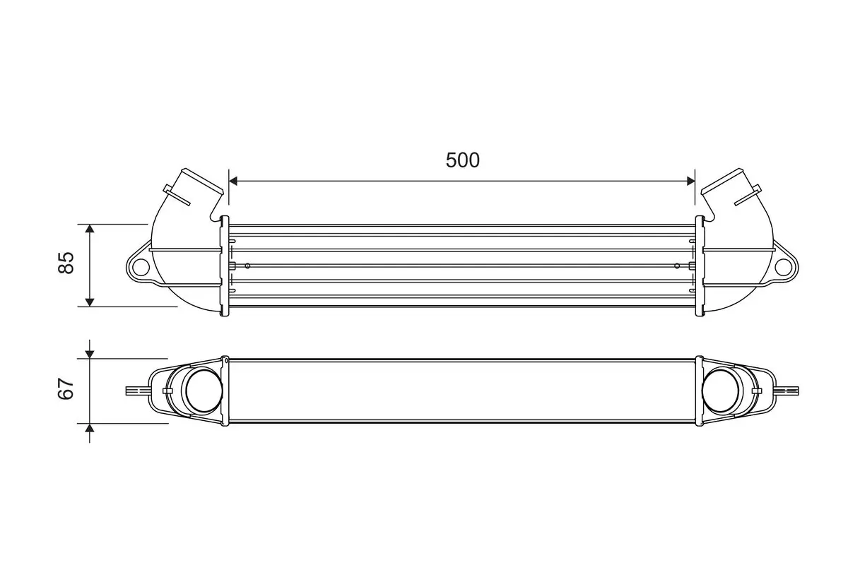 Ladeluftkühler VALEO 818712