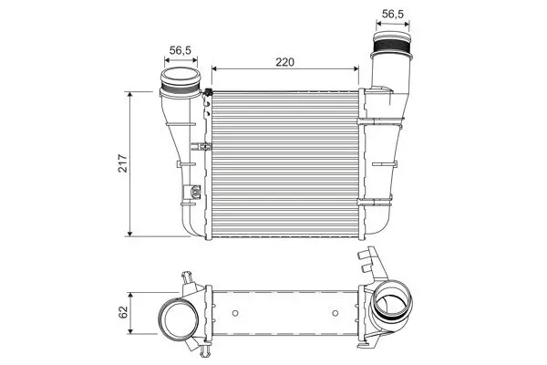 Ladeluftkühler VALEO 818757