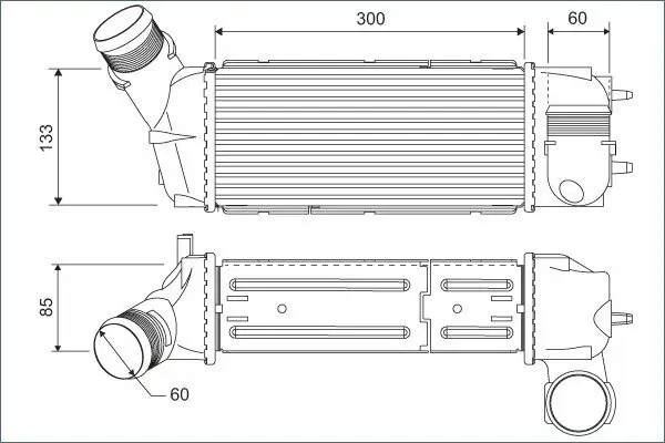 Ladeluftkühler VALEO 818769