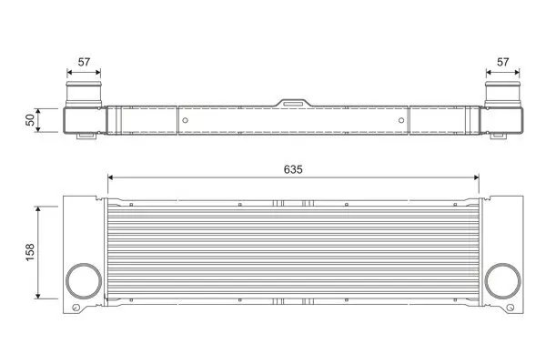 Ladeluftkühler VALEO 818807