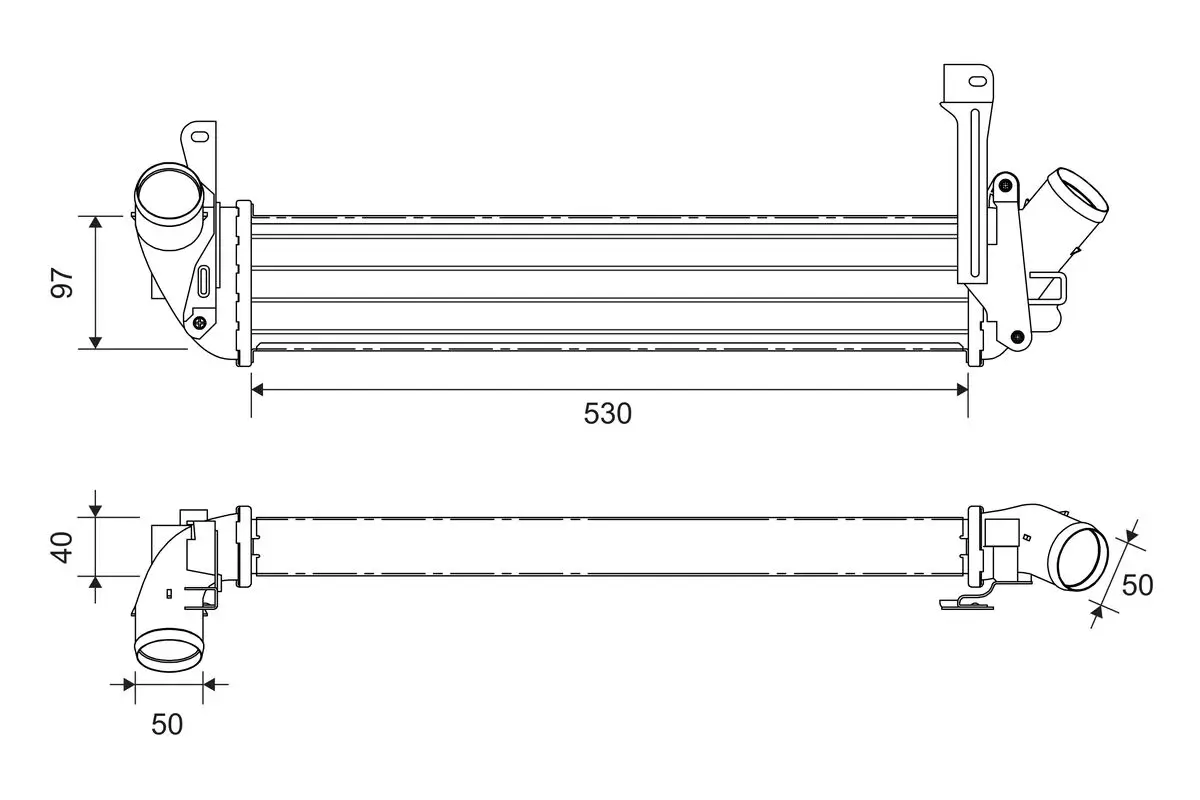 Ladeluftkühler VALEO 818820
