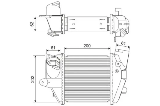 Ladeluftkühler VALEO 822906 Bild Ladeluftkühler VALEO 822906