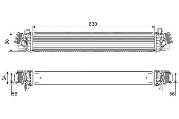 Ladeluftkühler VALEO 822914