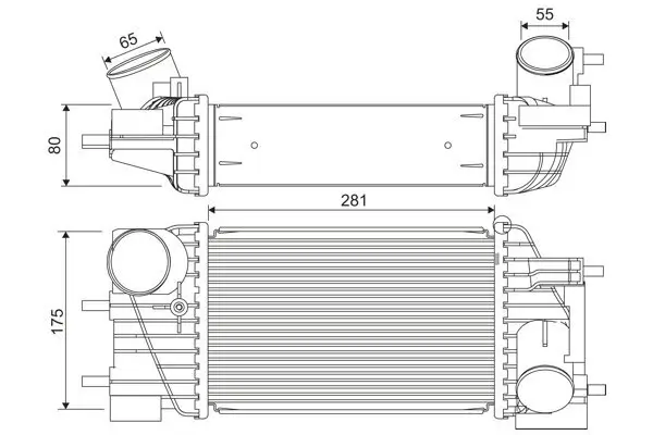 Ladeluftkühler VALEO 822919