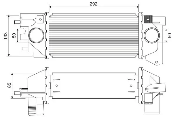 Ladeluftkühler VALEO 822921