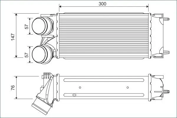 Ladeluftkühler VALEO 822925