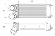 Ladeluftkühler VALEO 822925