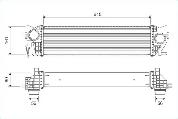 Ladeluftkühler VALEO 822930