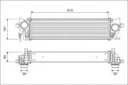 Ladeluftkühler VALEO 822930