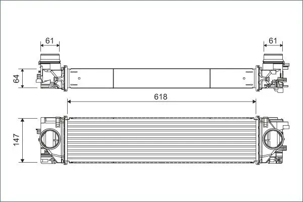 Ladeluftkühler VALEO 822931