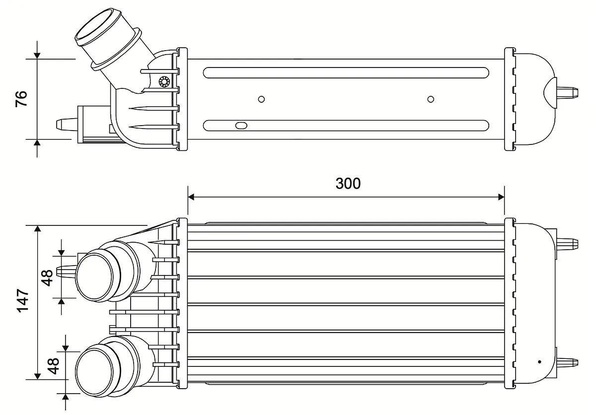Ladeluftkühler VALEO 822961
