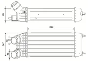 Ladeluftkühler VALEO 822961