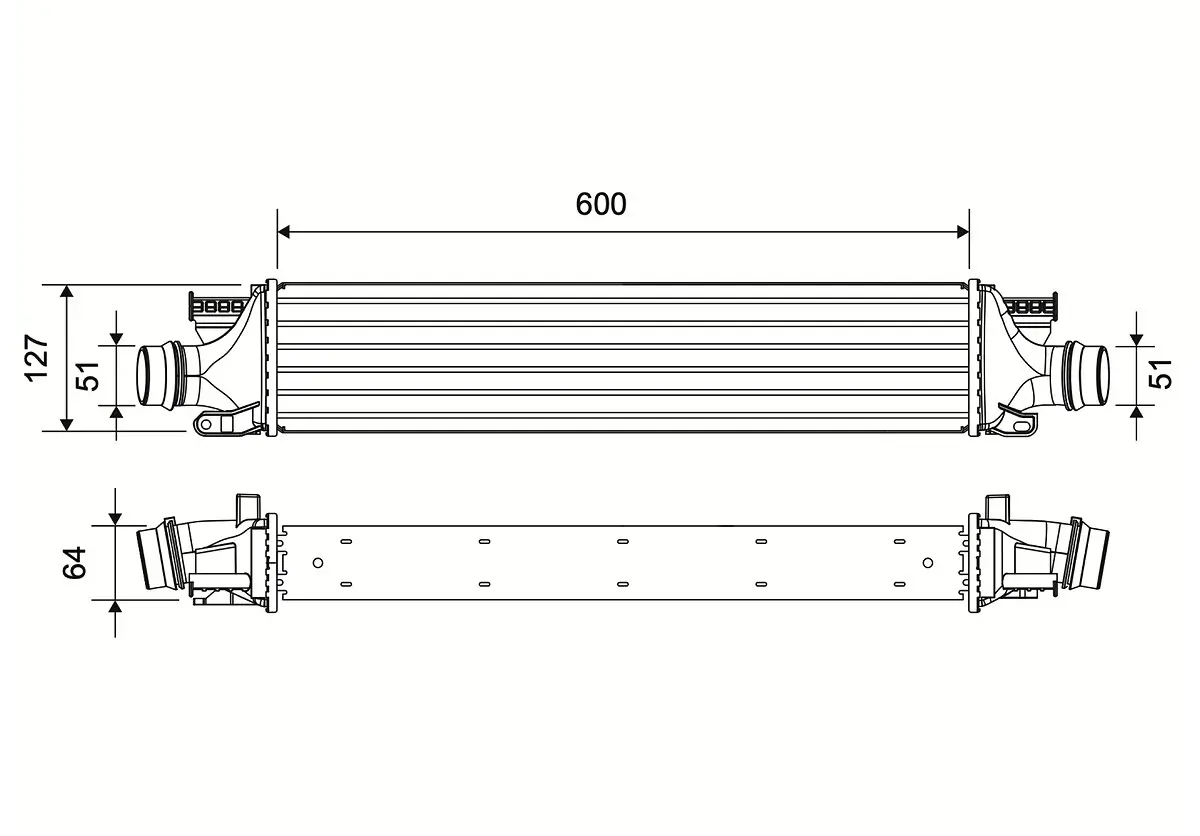 Ladeluftkühler VALEO 822972