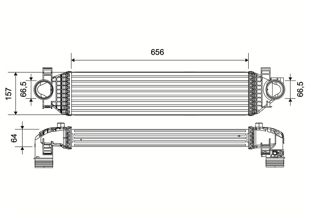 Ladeluftkühler VALEO 881551