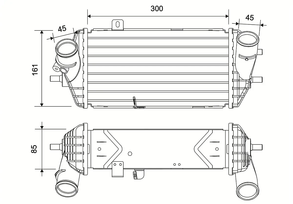 Ladeluftkühler VALEO 881552