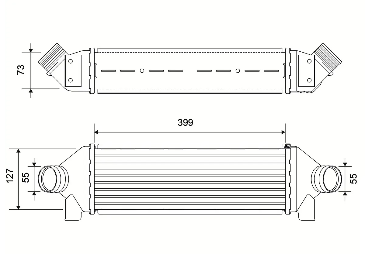 Ladeluftkühler VALEO 881554