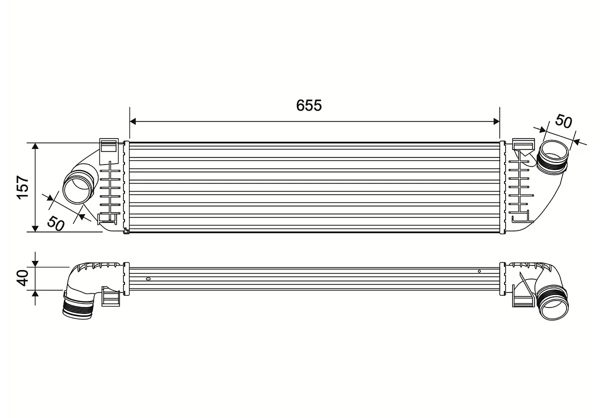 Ladeluftkühler VALEO 881561