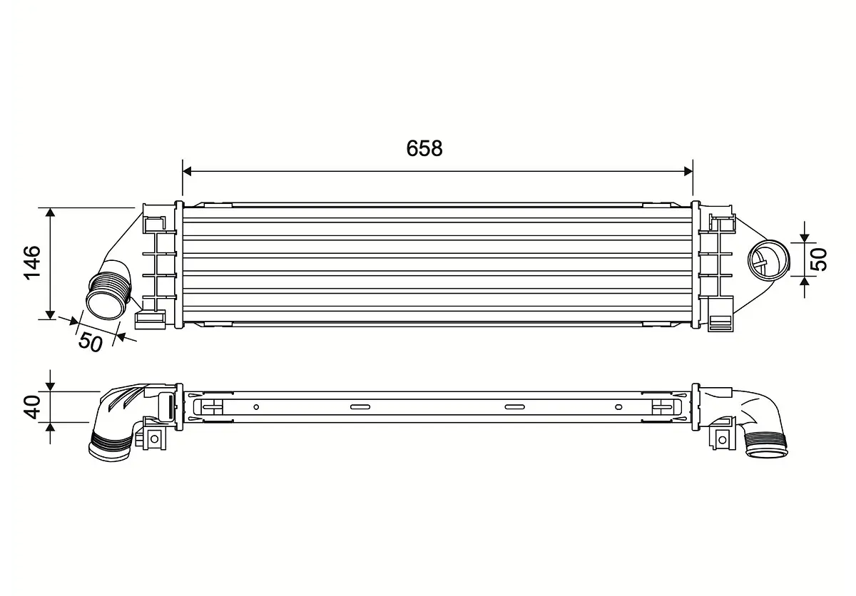 Ladeluftkühler VALEO 881563