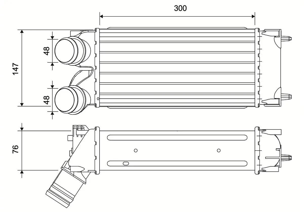 Ladeluftkühler VALEO 881569