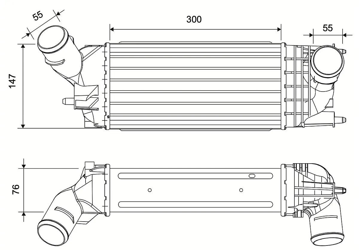 Ladeluftkühler VALEO 881572