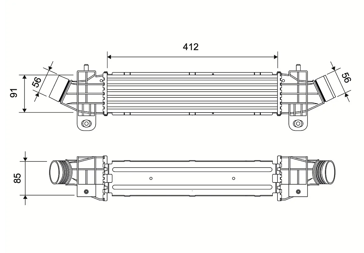 Ladeluftkühler VALEO 881573