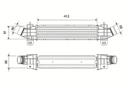 Ladeluftkühler VALEO 881573