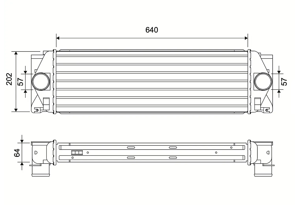 Ladeluftkühler VALEO 881575